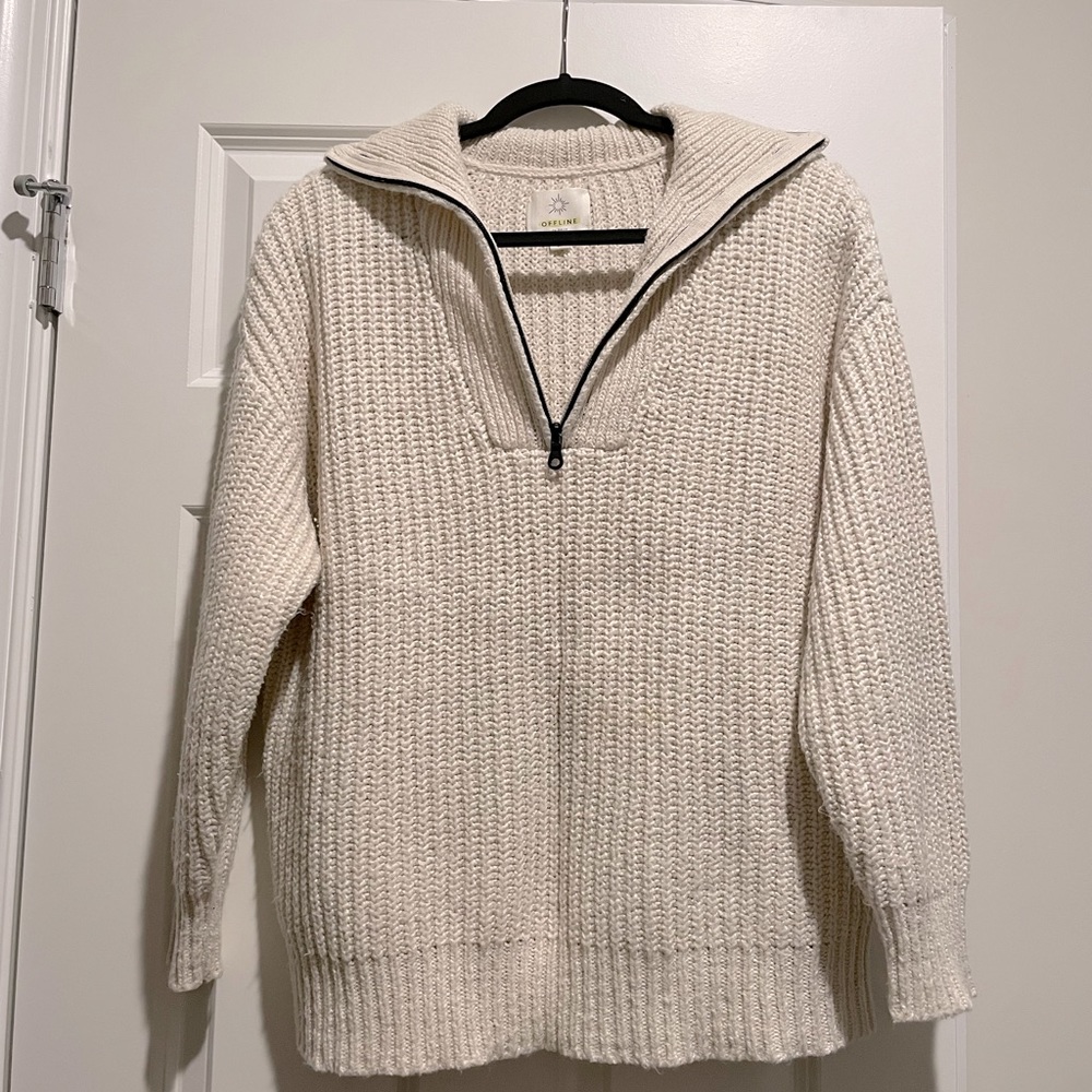 Aerie (American Eagle) Offline Quarter Zip Sweater